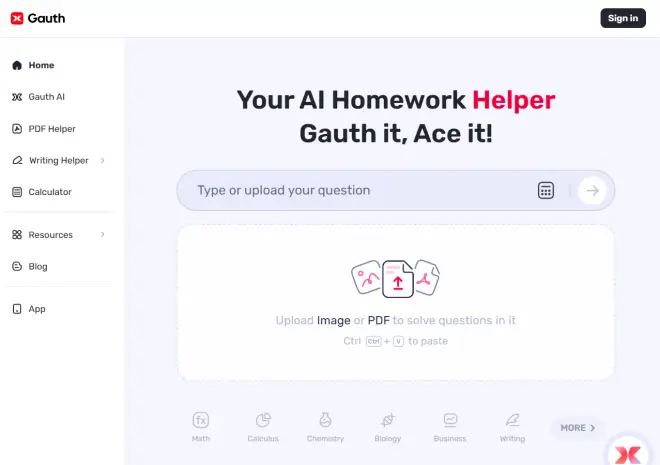 Gauth AI Tool